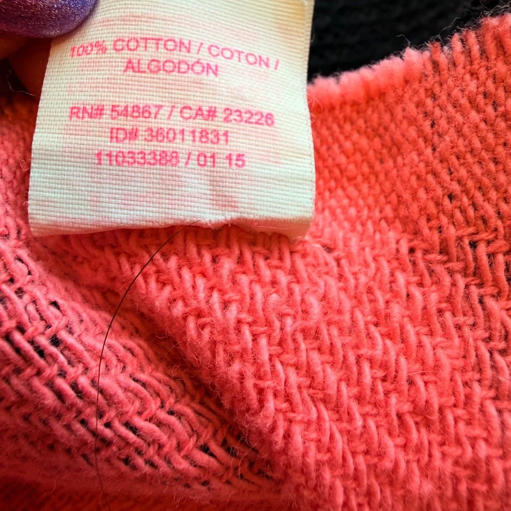 Victoria's Secret PINK Fringed Beach Towel Throw Blanket XL Neon Pink RARE Y2k